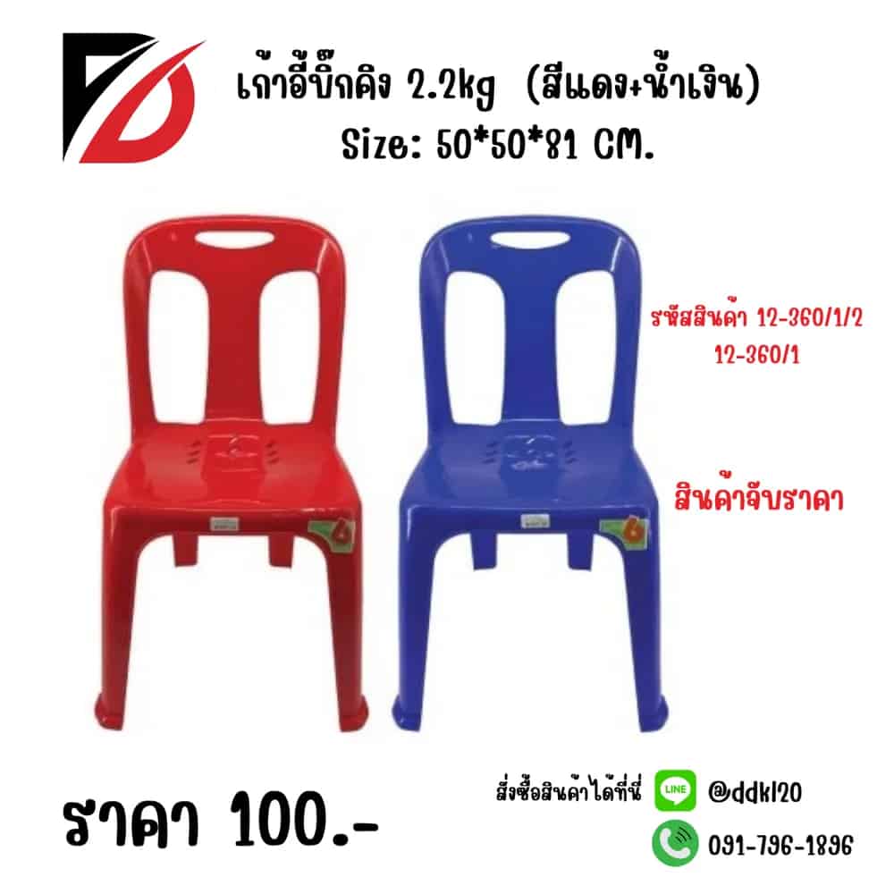 เก้าอี้บิ๊กคิง 2.2kg (สีน้ำเงิน)