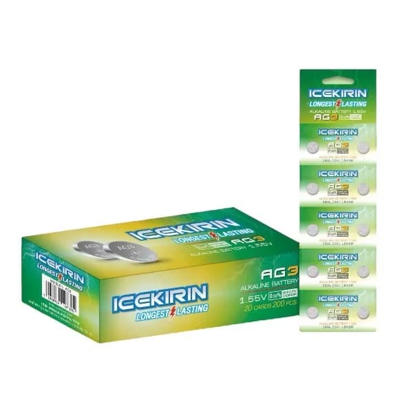 ถ่านอัคคาไลน์ AG3 (กล่องเขียว A031) 1