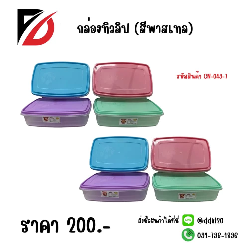 กล่องทิวลิป (สีพาสเทล) 1