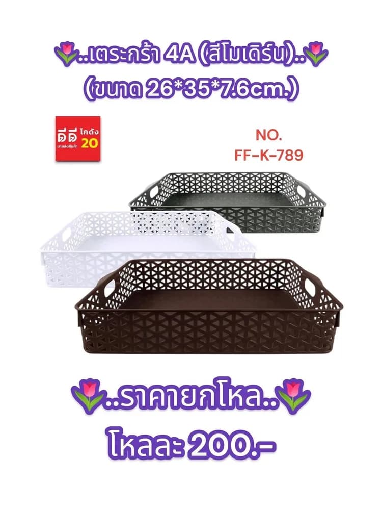 ตะกร้า 4A (สีโมเดิร์น) 1