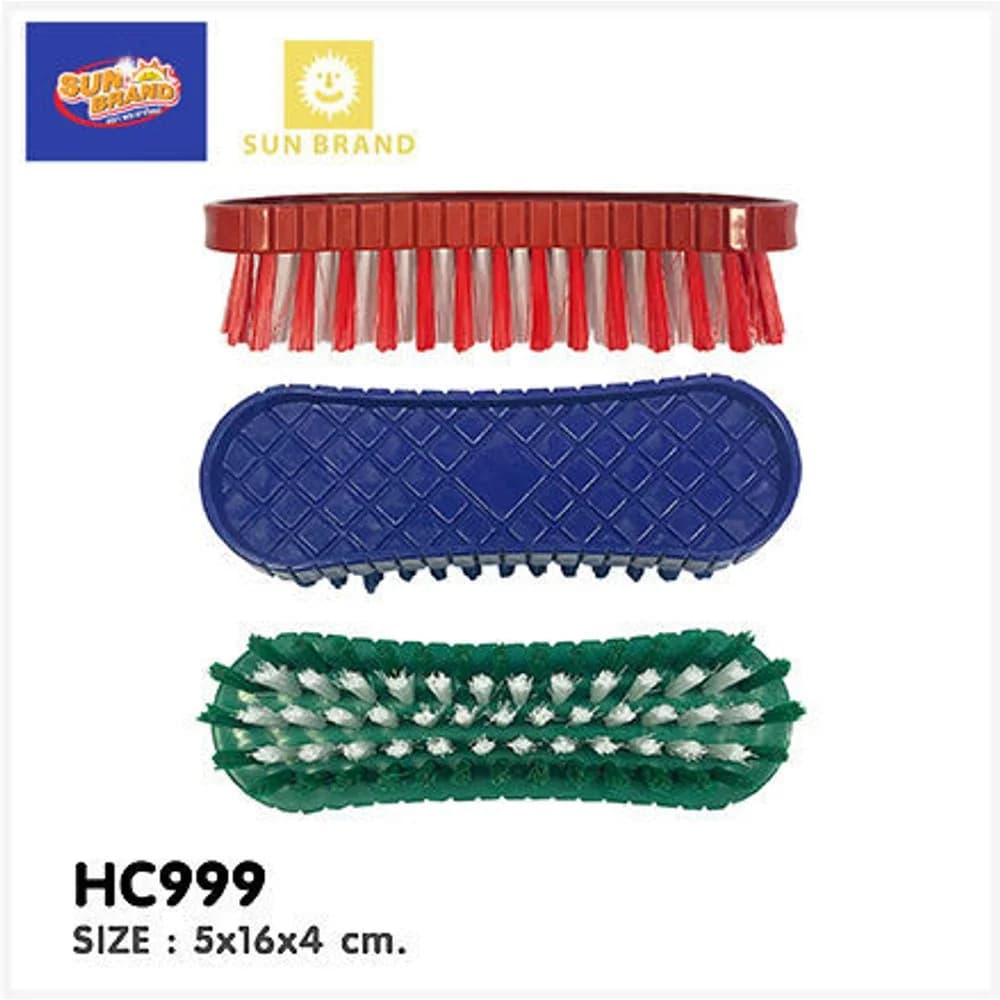 แปรงซักผ้าขนพลาสติกสองสี HC999 1