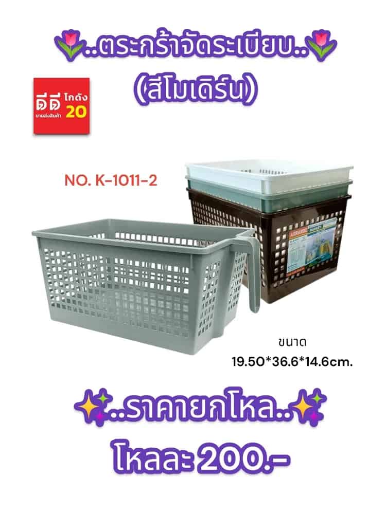 ตะกร้าจัดระเบียบ (สีโมเดิร์น)