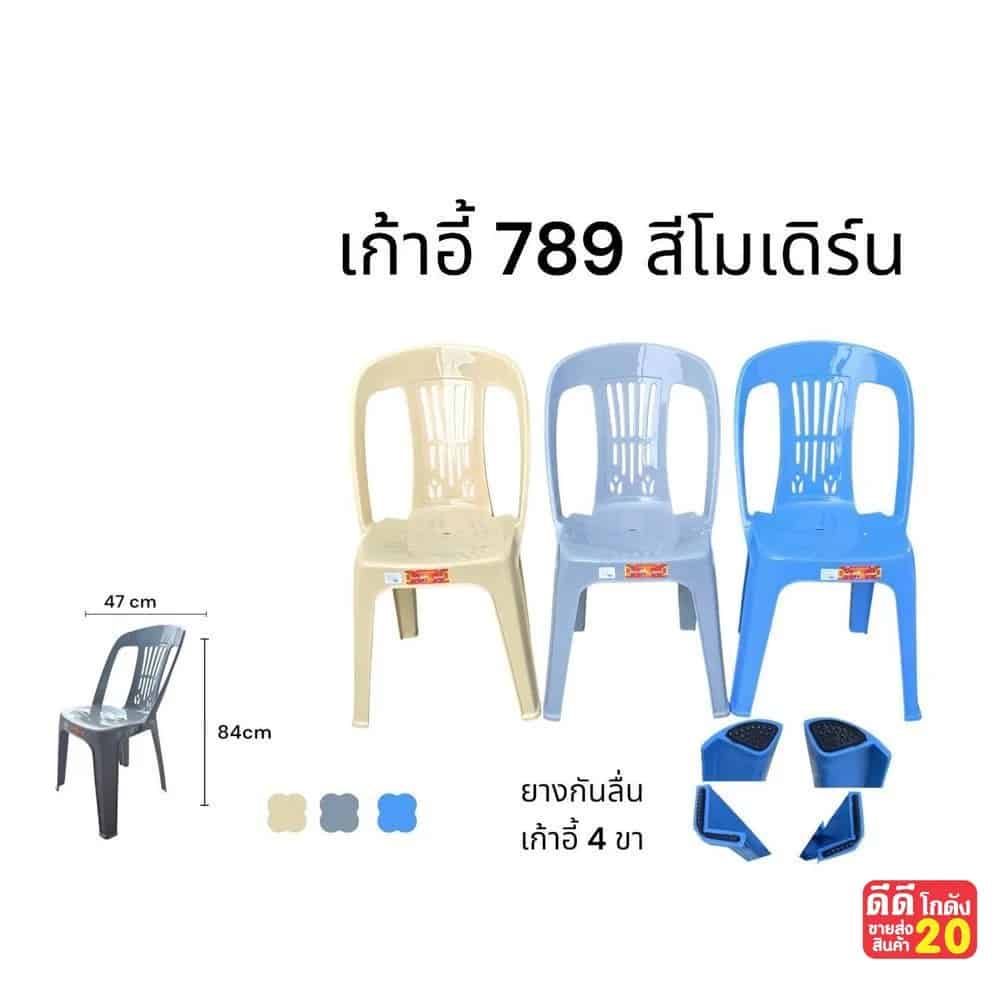 เก้าอี้พนักพิง (ขนาด 47*85 cm.) คละสีโมเดิร์น
